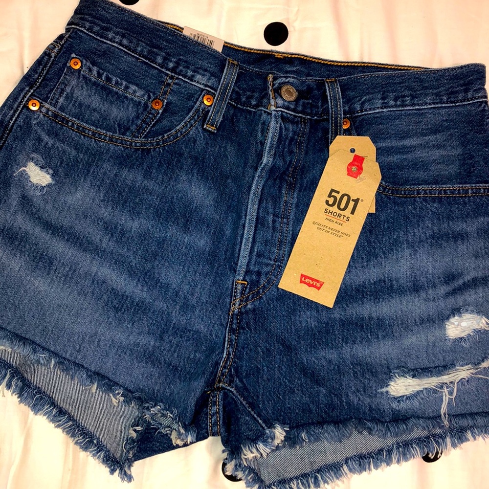 Denim shorts